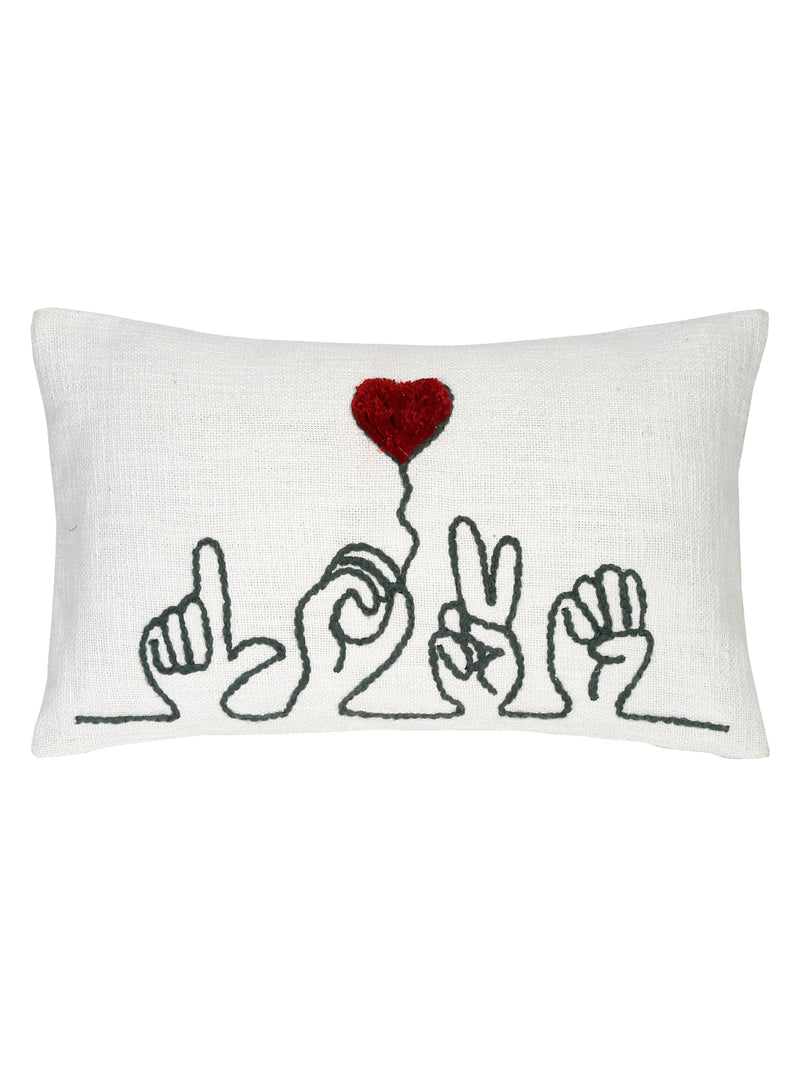 Eyda Cotton Embroidered Cushion Cover set of 2