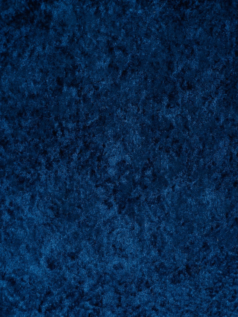 Eyda Blue Velvet Solid Cushion Cover Set of 2