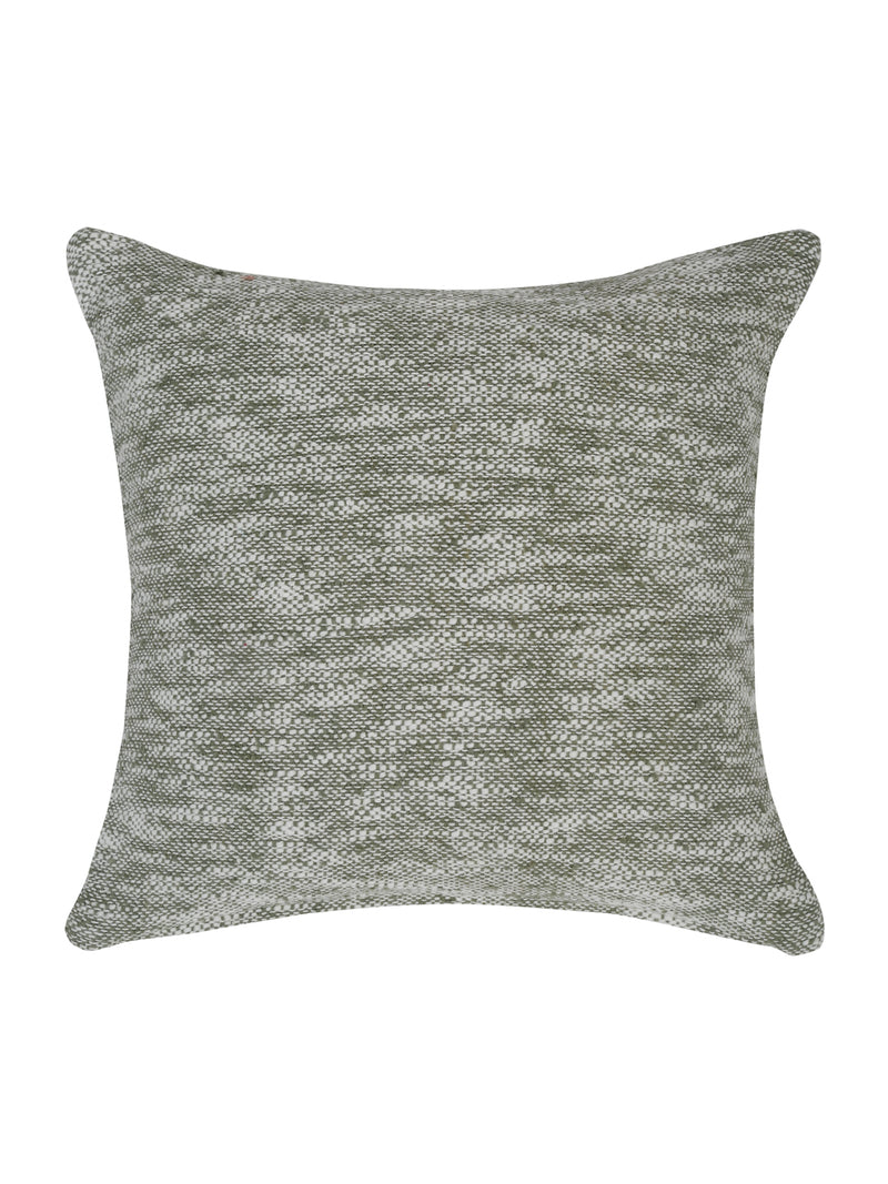 Eyda Green Cotton Solid Cushion Cover Set of 2