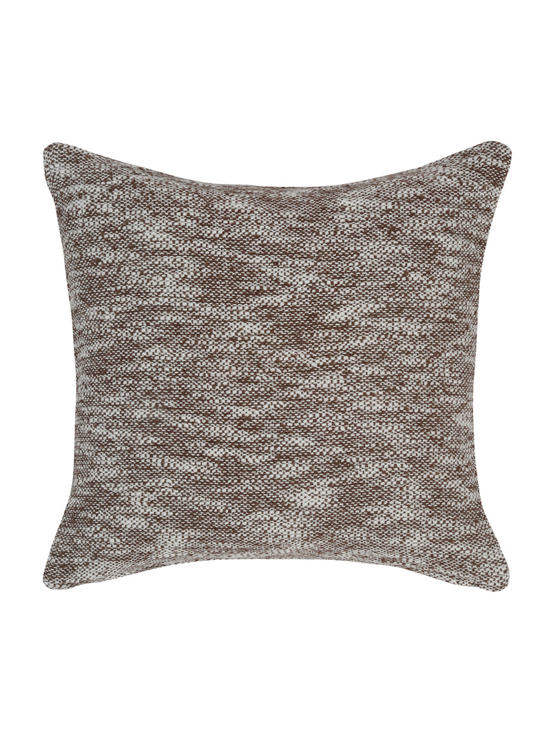 Eyda Choco Cotton Solid Cushion Cover Set of 2