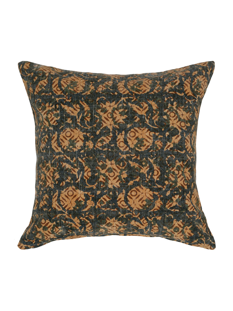 Eyda Green Cotton Floral Print Cushion Cover Set of 2