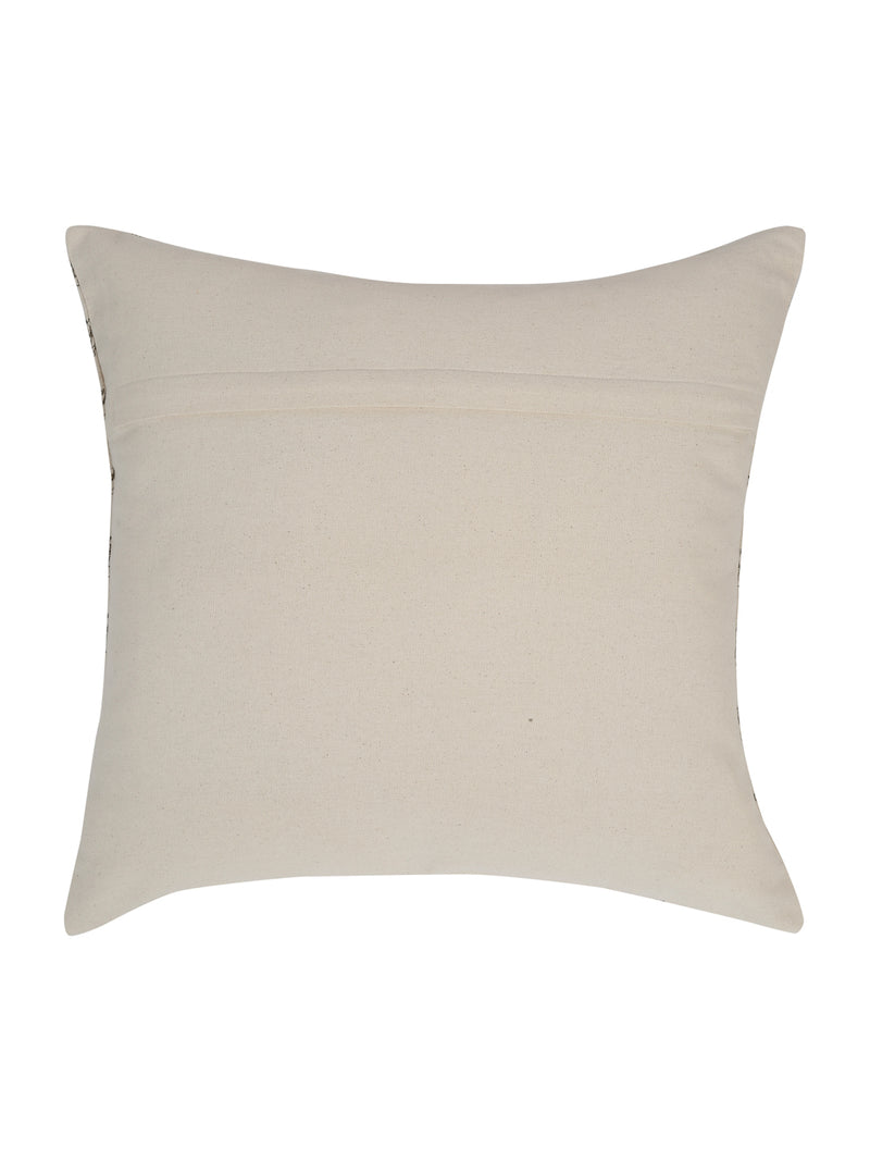 Eyda Gray Cotton Hand Block Cushion Cover Set of 2