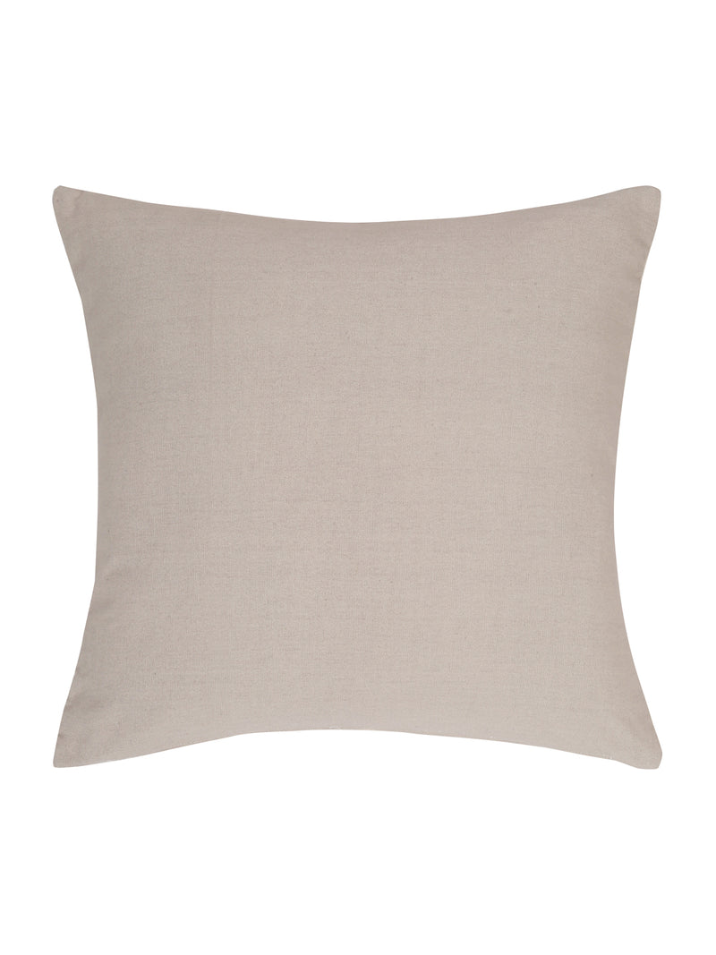 Eyda Cream Cotton Quilted Cushion Cover Set of 2