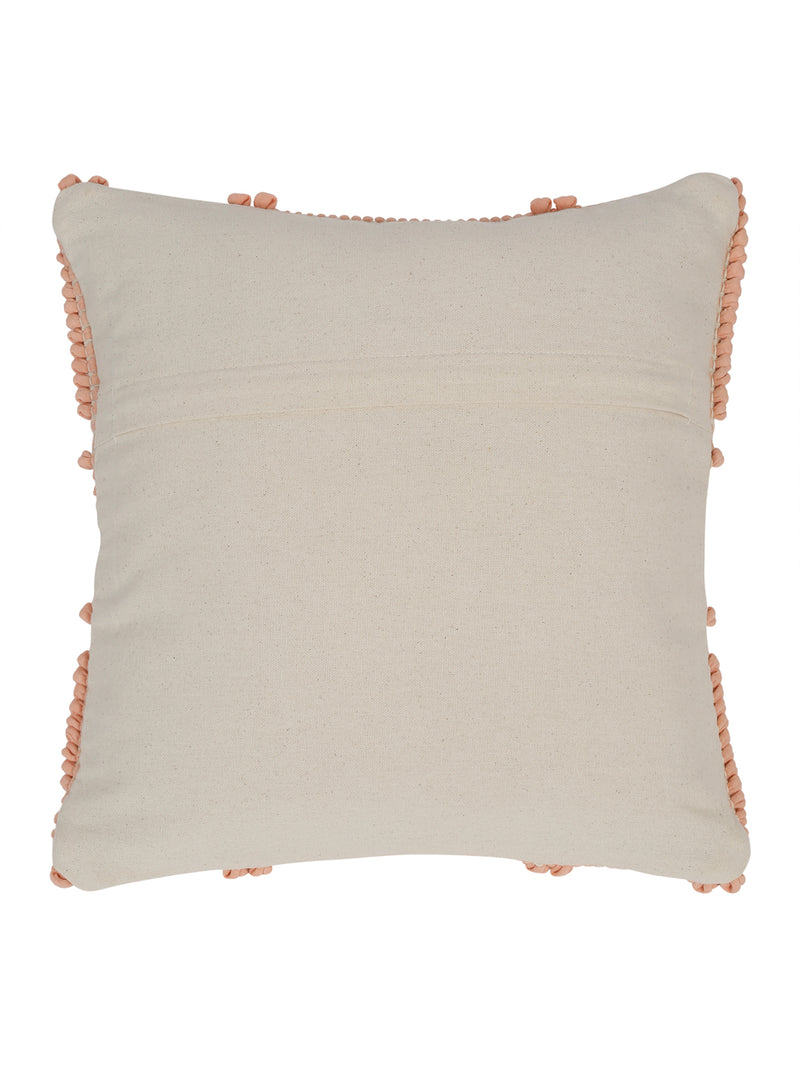 Eyda Peach Cotton Hand Woven Cushion Cover Set of 2