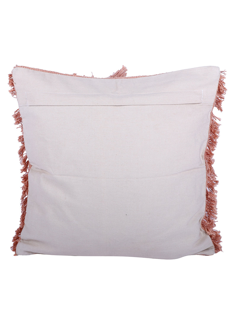 Eyda Peach Color Designer Cushion Cover Set of 2-18x18 inch