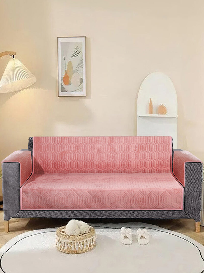 Premium Cotton Sofa Covers Set for 2 Seater Sofa Soft Touching Cover for Couch Flexible Stretch Sofa Slipcovers with Arm Rest