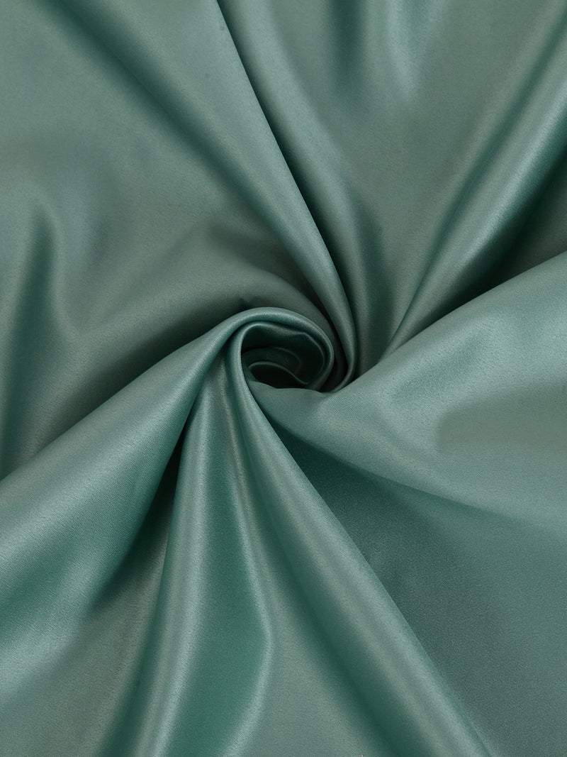 Eyda Sea Green Color Premium Semi Blackout Door Curtain- 1 Pc