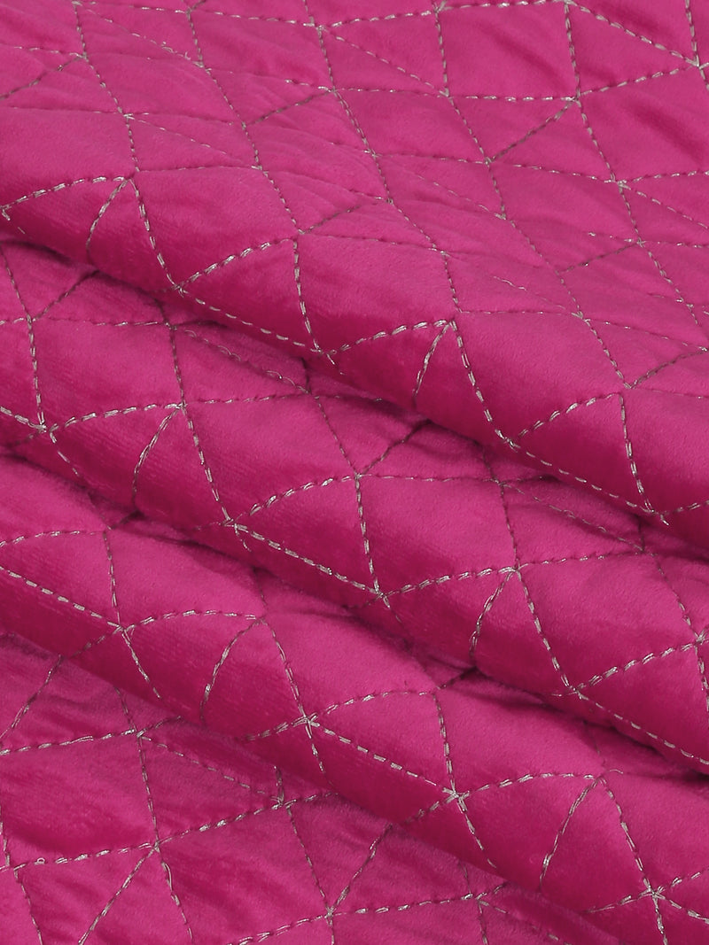Eyda Pink Color Quilted Table Runner
