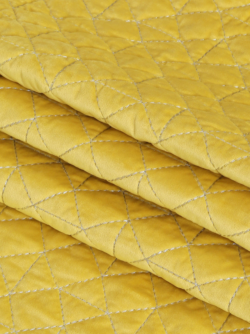 Eyda Yellow Color Quilted Table Runner