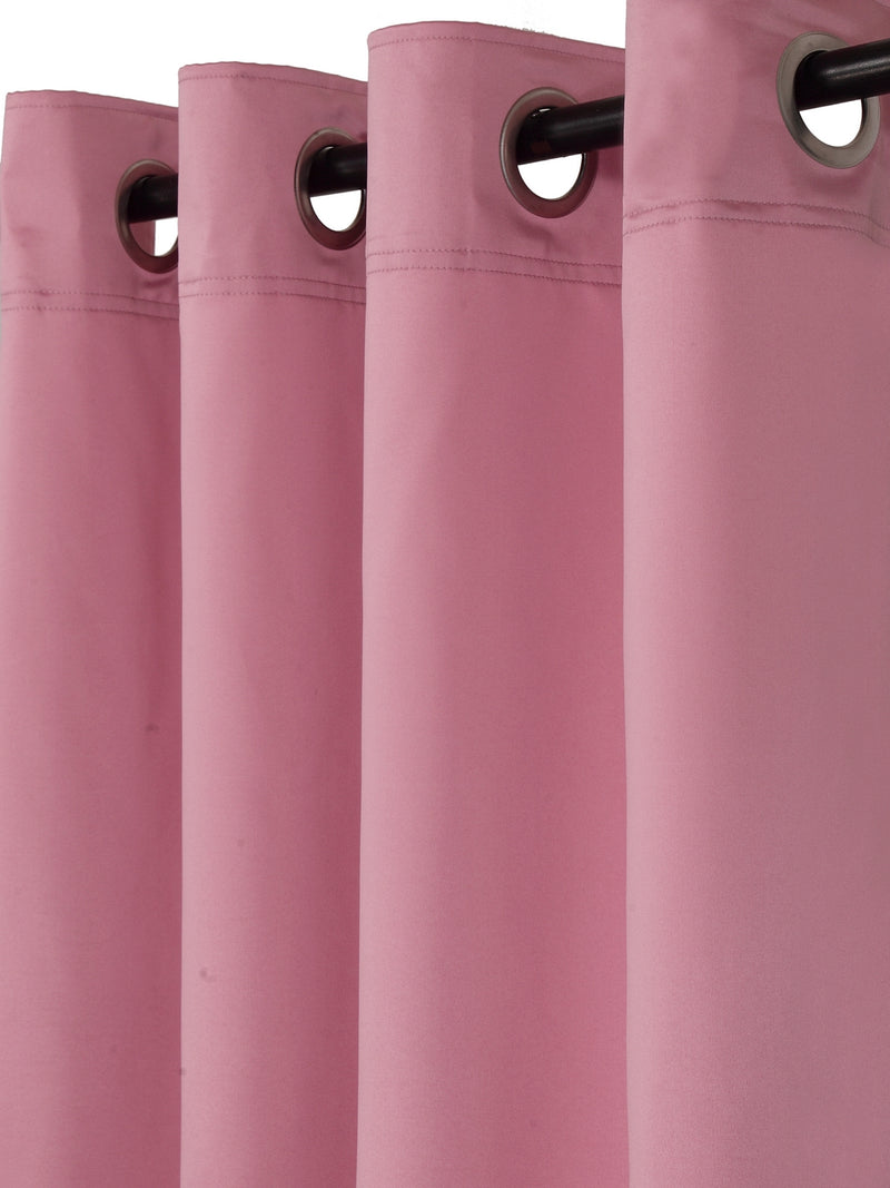 Eyda Pink Color Premium Semi Blackout Window Curtain- 1 Pc