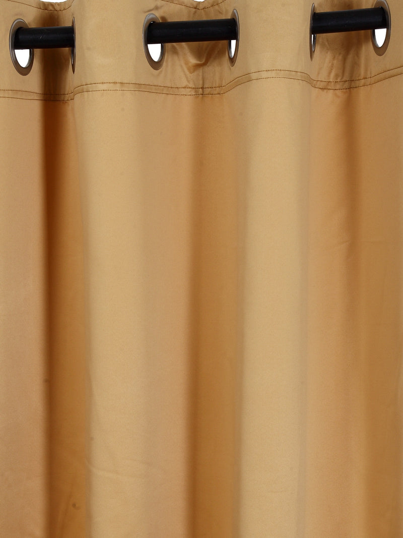 Eyda Mustard Color Premium Semi Blackout Long Door Curtain- 1 Pc