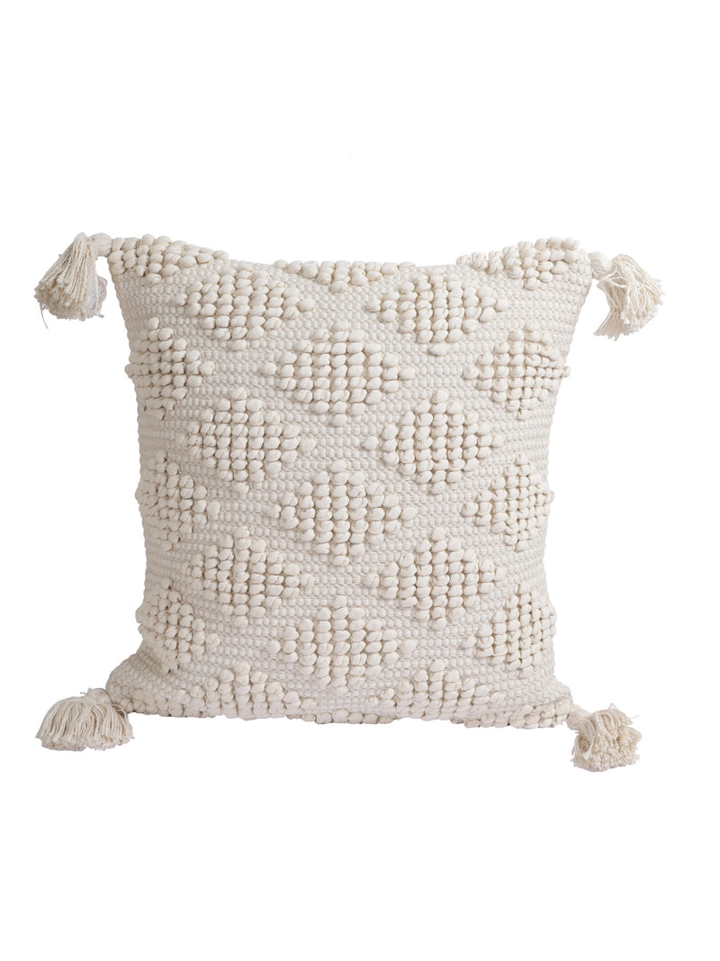 Eyda Set of 2 Cotton Cream Cushion Cover 18x18 inch