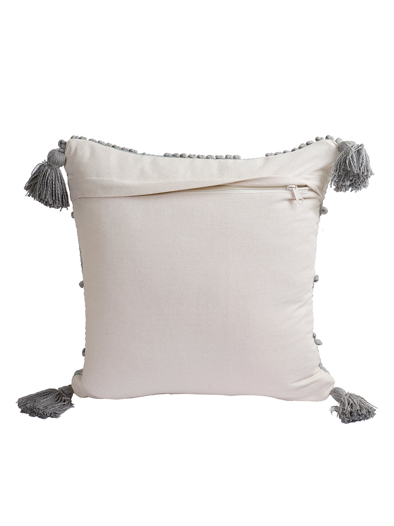 Eyda Set of 2 Cotton Grey Cushion Cover 18x18 inch