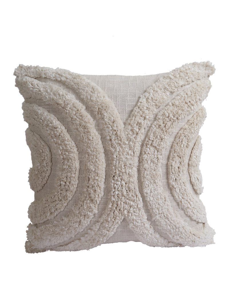 Eyda Set of 2 Cotton White Cushion Cover 18x18 inch