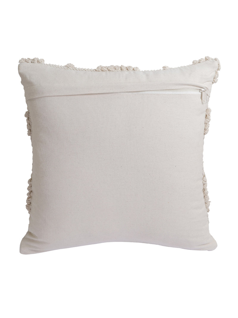 Eyda Set of 2 Cotton Cream Cushion Cover 18x18 inch