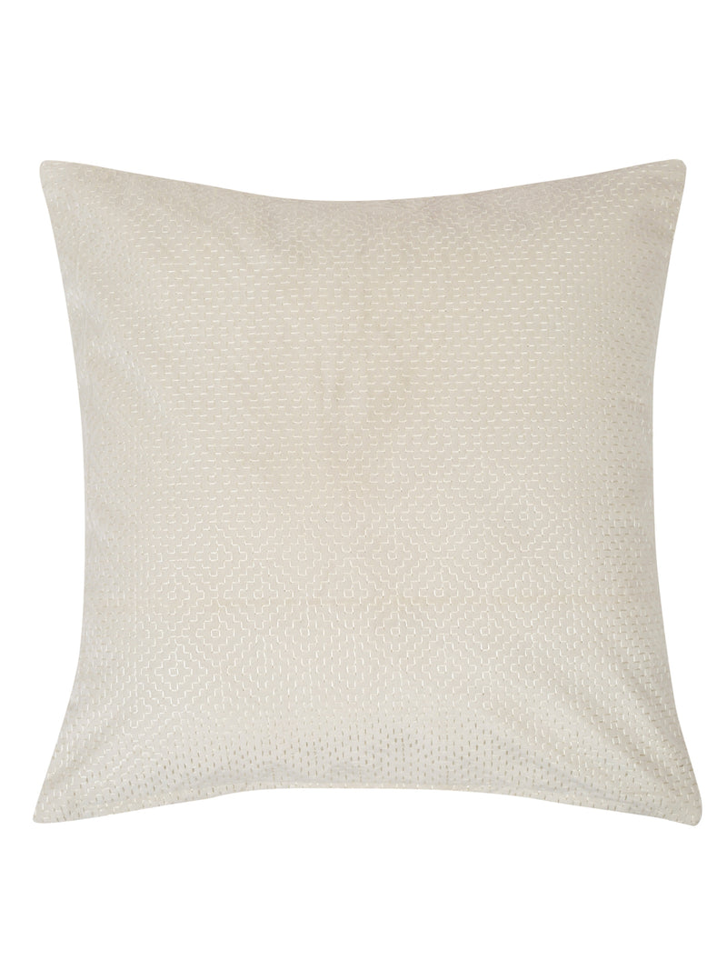 Eyda Ivory Velvet Cushion covers set of 2