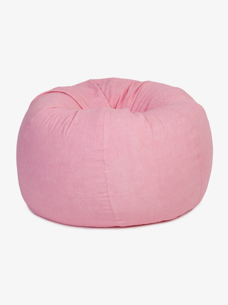 Pink Solid XXL Bean Bag Cover