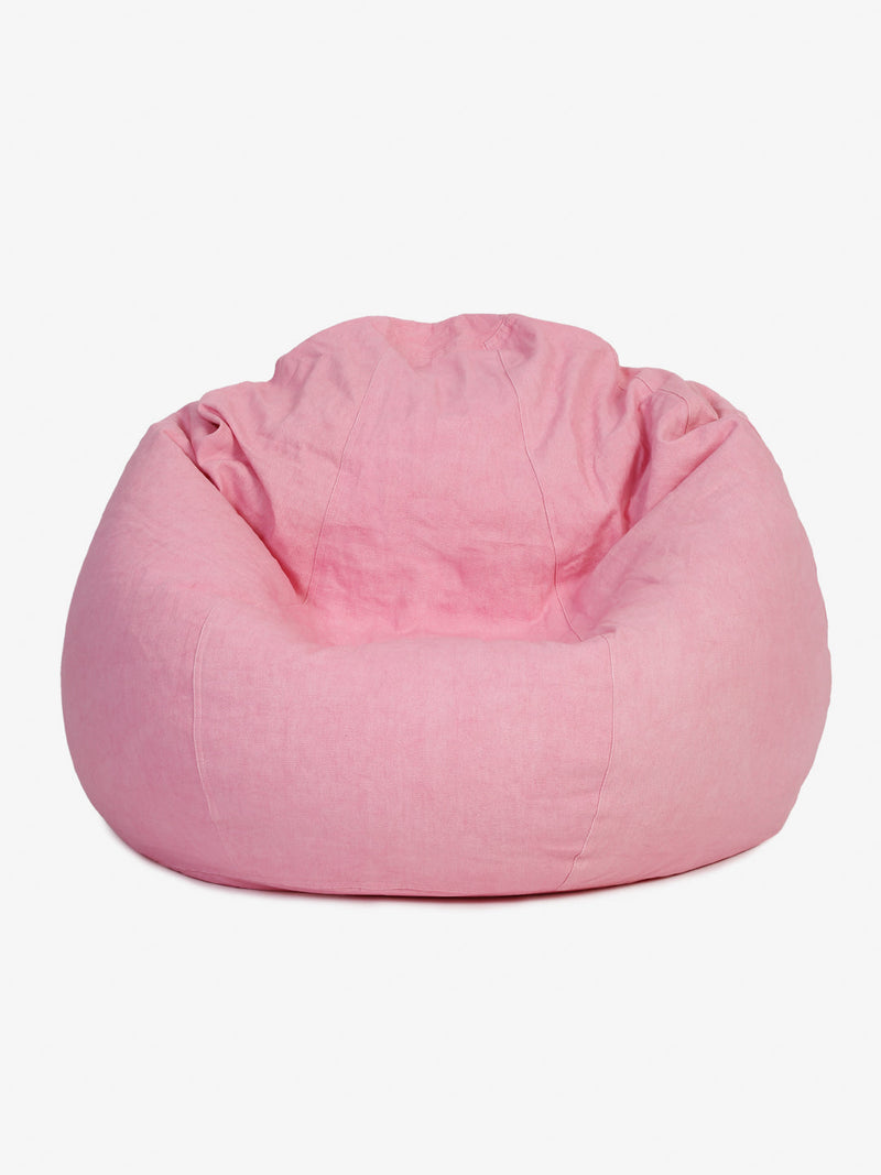 Pink Solid XXL Bean Bag Cover